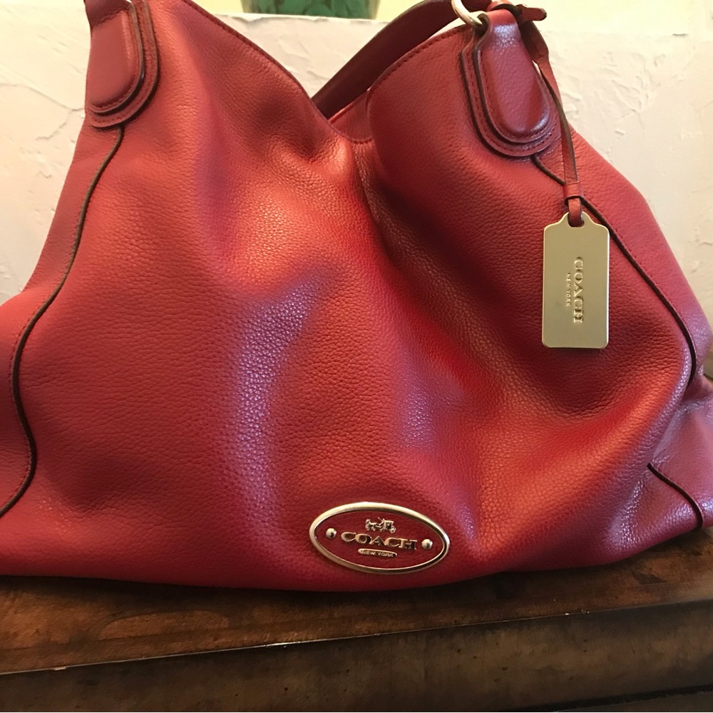 AUTHENTIC…’Coach Red Leather Women's Bag